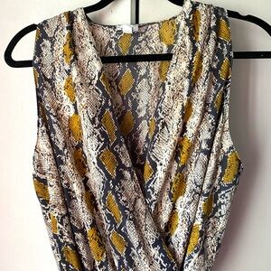 Peyton Jensen Snakeprint Jumpsuit